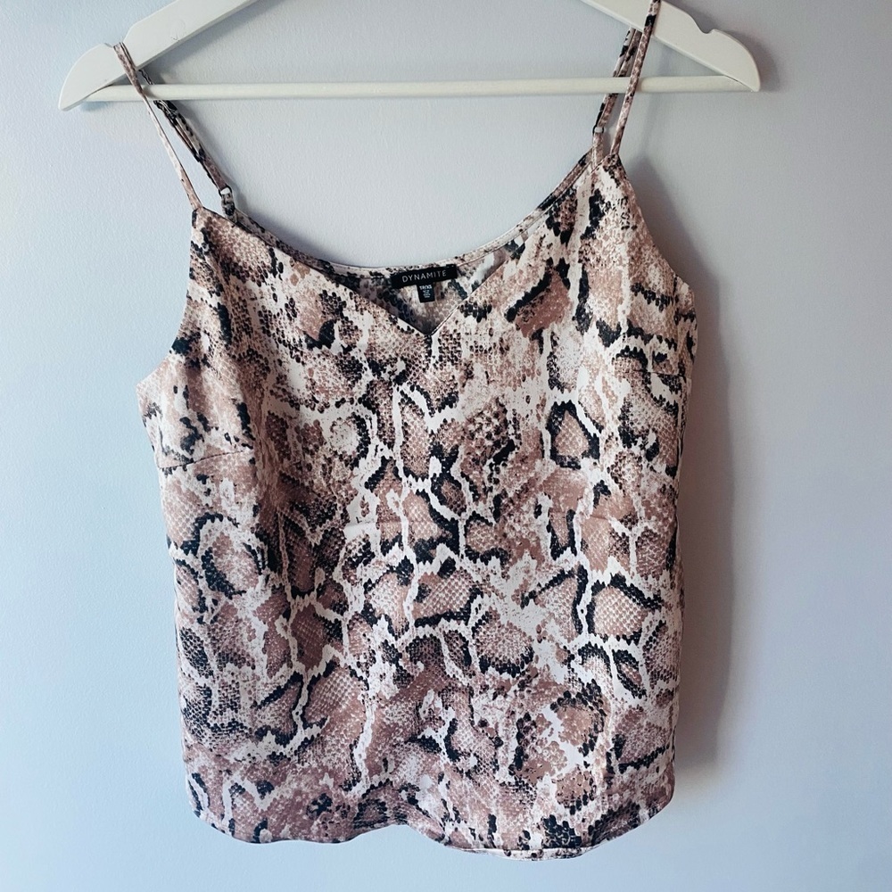 Dynamite snakeskin camisole